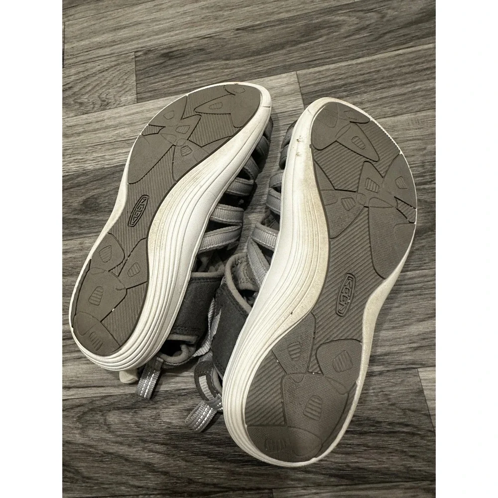 KEEN Venice H2 Womens Grey Silver Sport Sandals Hiking Water Shoes 8.5